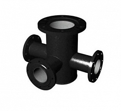 Пожарная подставка фланцевая чугунная ППФ (ВЧШГ с ЦПП) Ду 300