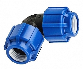 Отвод компрессионный 90 гр.°  DN 16x16 Отвод компрессионный 90 гр.°  DN 16x16