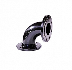УФ 150 90гр с ЦПП чугунный (отвод фланцевый)