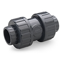 Обратный клапан пружинный ПВХ клеевой Д 90